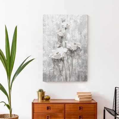 Fleurs blanches, reproduction d’art sur toile tendue