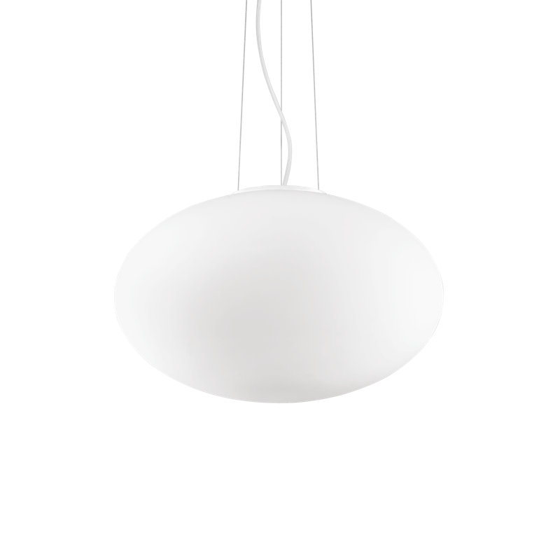 Candy 1 - Light White Sphere Pendant, 243cm H x 50cm W x 50cm D