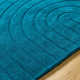 Quintessa Hand Loomed Wool Area Rug in Blue