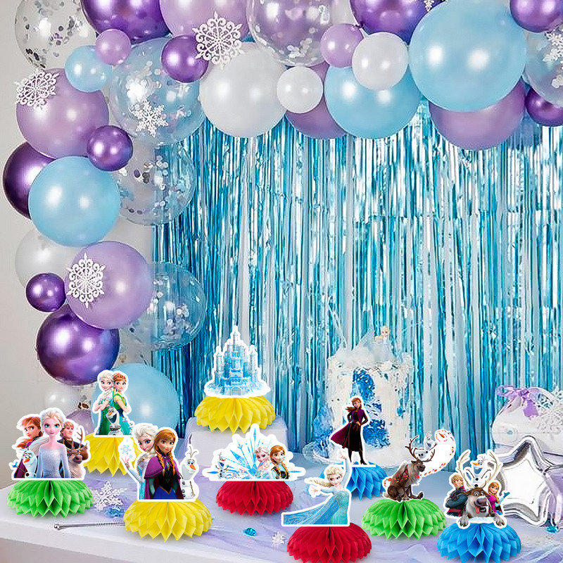 Centres de table Frozen, ensemble de 9 pièces de table de fête d'anniversaire congelés