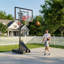 Panier de basketball en métal à hauteur ajustable (panneau en polycarbonate de 44 po), noir-122723591
