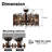 31" Caged Ceiling Fan with Dimmable Light Kit and Remote Control-2138851293