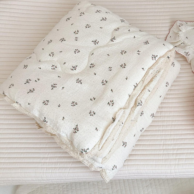 Mignon courtepointe / couverture en coton 2 couches