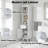 Freestanding Tall Bathroom Storage Cabinet,Slim Cabinet with Adjustable Shelves and Soft-Closing Door Hinges-1742484626