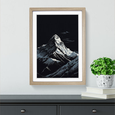 Mount Everest Line - Framed Print
