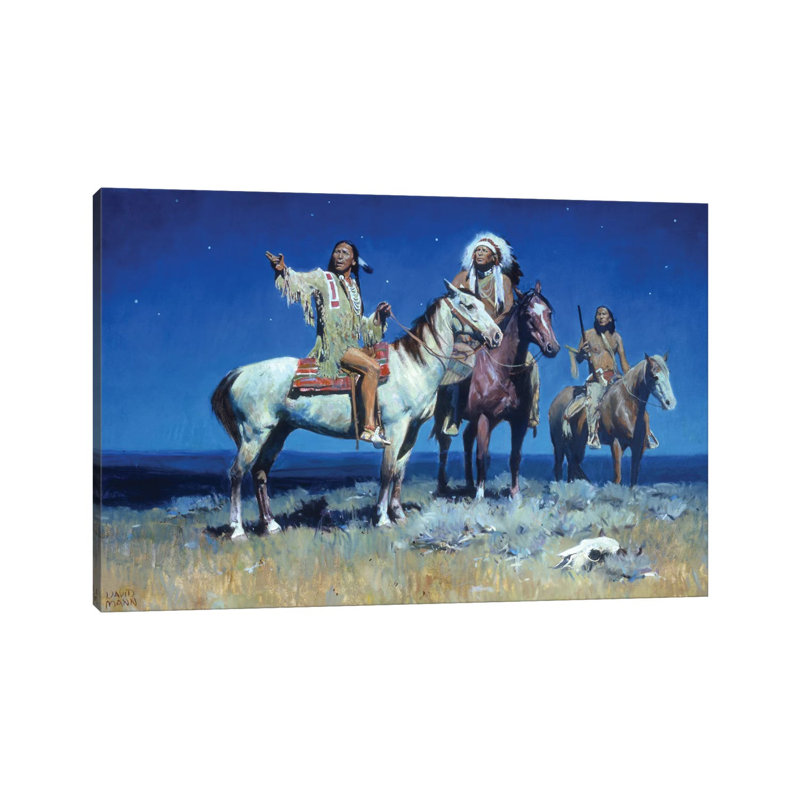 Night Signs by David Mann - Wrapped Canvas Painting, 20.32cm H x 30.48cm W x 1.91cm D
