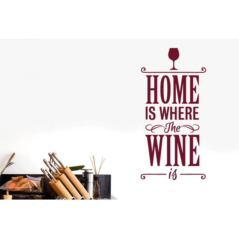 Wall Decal, Large, Burgundy