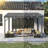 Patio Gazebo Lean to Wall Mounted Pergola with Sloping Galvanized Steel Roof-119304845-114248693