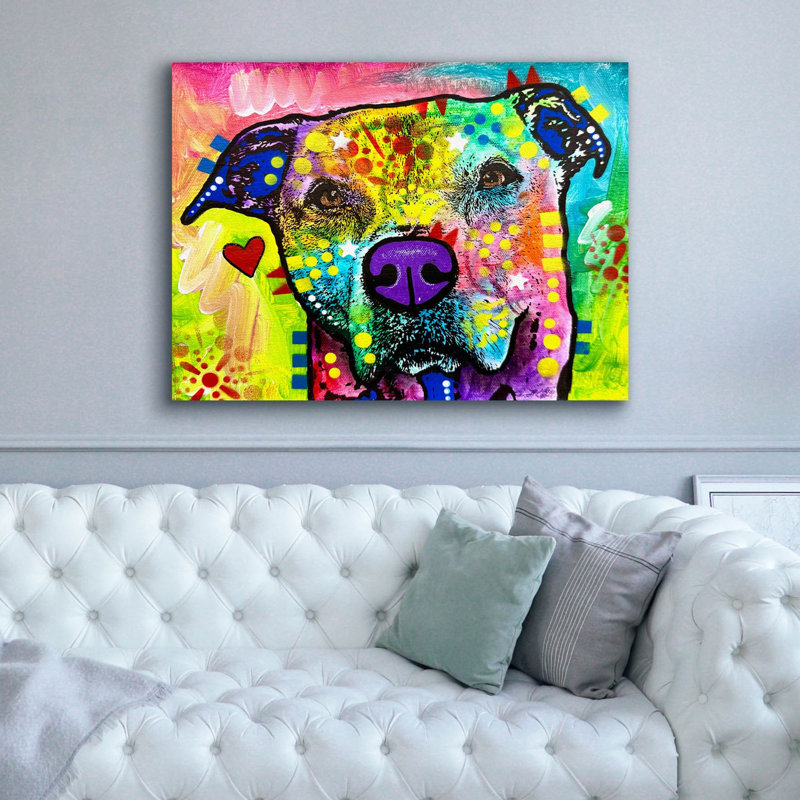 «I Will Love You Always» par Dean Russo, art mural sur toile, H 40 po x l 54 po x P 1,5 po