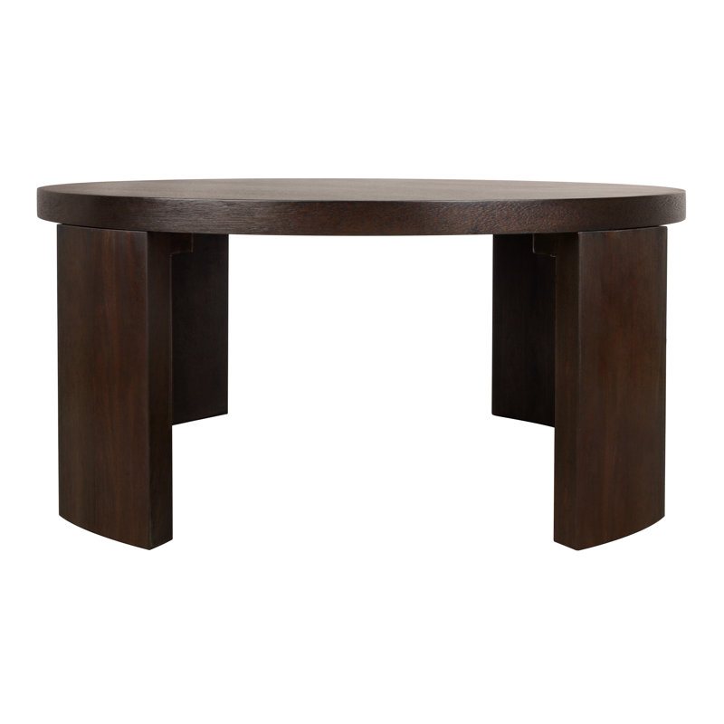 Londyn 36" Round Coffee Table, Dark Brown, Dark Brown