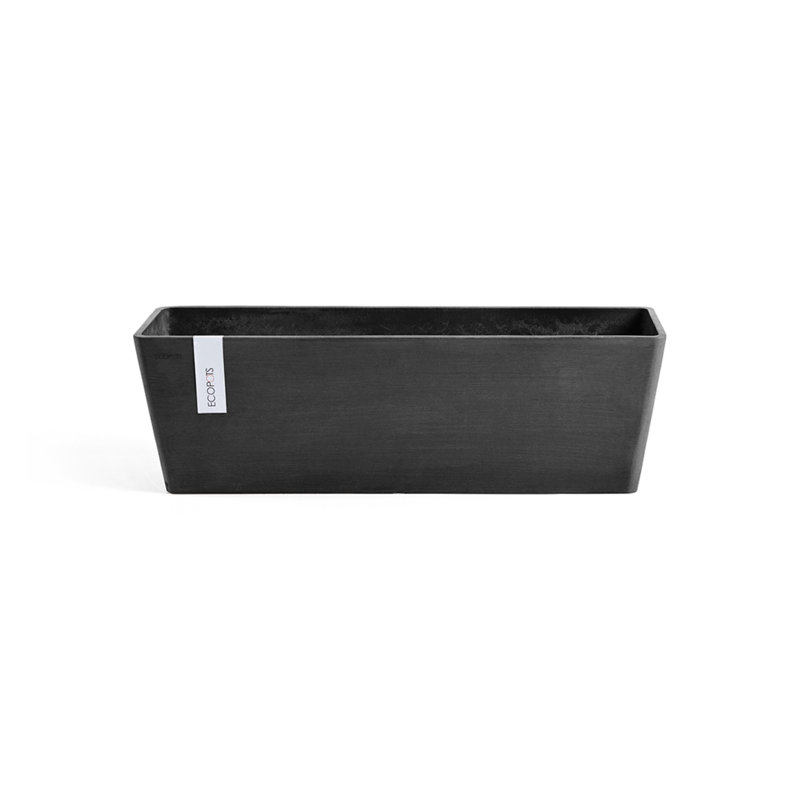 Pot Planter, Dark Gray, 6.7" H x 17.7" W x 6.6" D