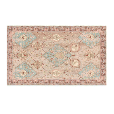 Ultra Soft Distressed Boho Inspired Machine Washable Area Rug