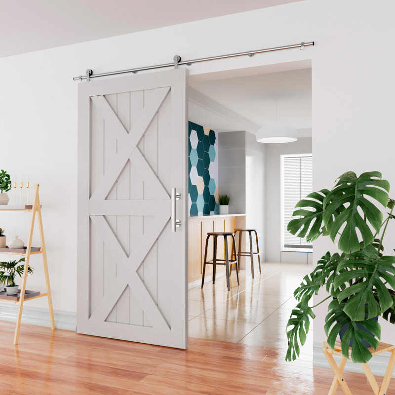 Winsoon 12" Stainless Steel Sliding Barn Door Handle Set