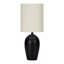 Lighting, 17"H, Table Lamp, Black Ceramic
