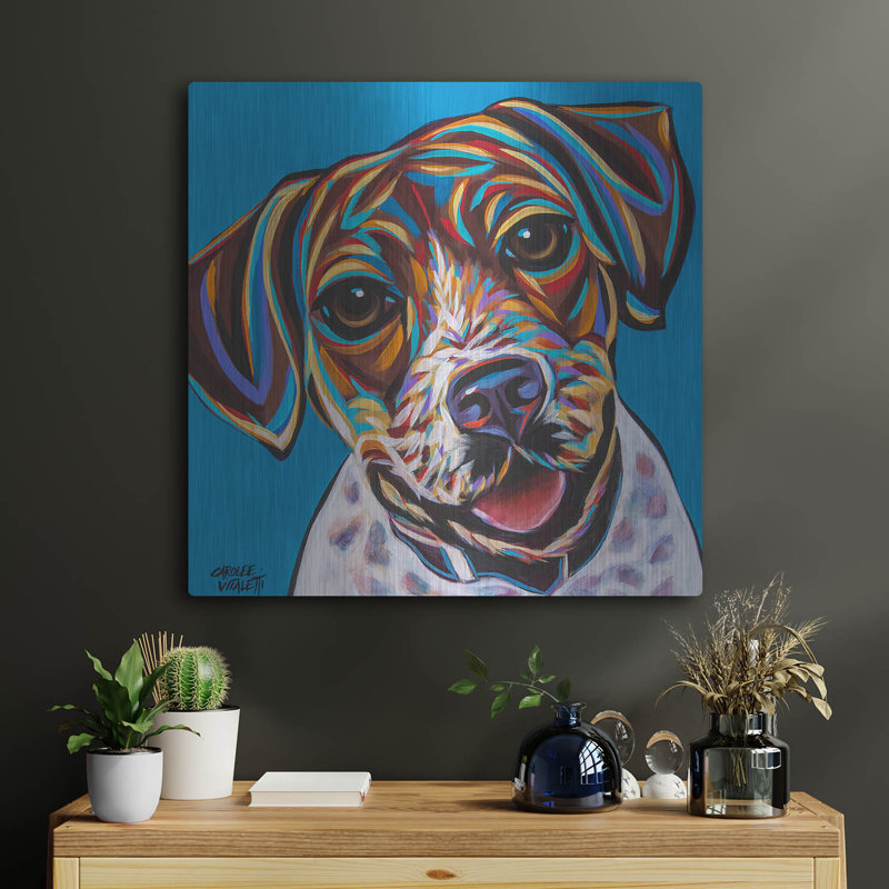 «Dog Besties 1» par Carolee Vitaletti, H 24 po x l 24 po