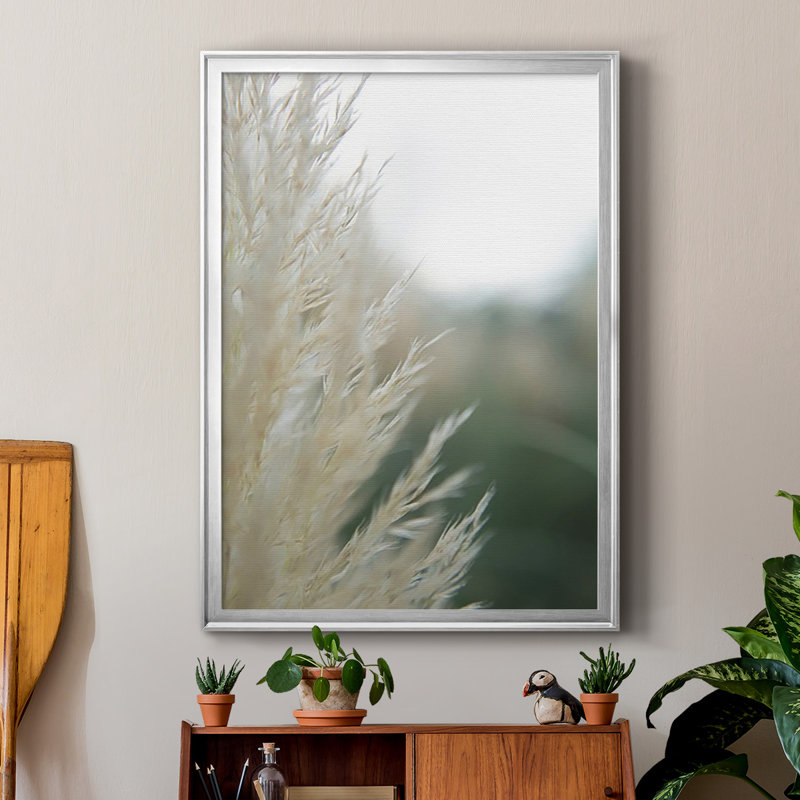 «Subtle Grasses I», reproduction encadrée de qualité supérieure - prête à être accrochée, H 42,5 po x l 30,5 po x P 1,25 po