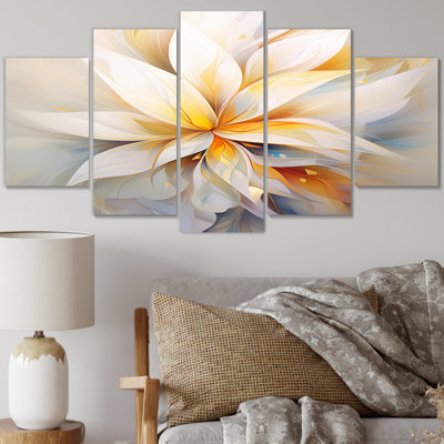 Philippe - Fractals, art mural sur toile - 5 panneaux