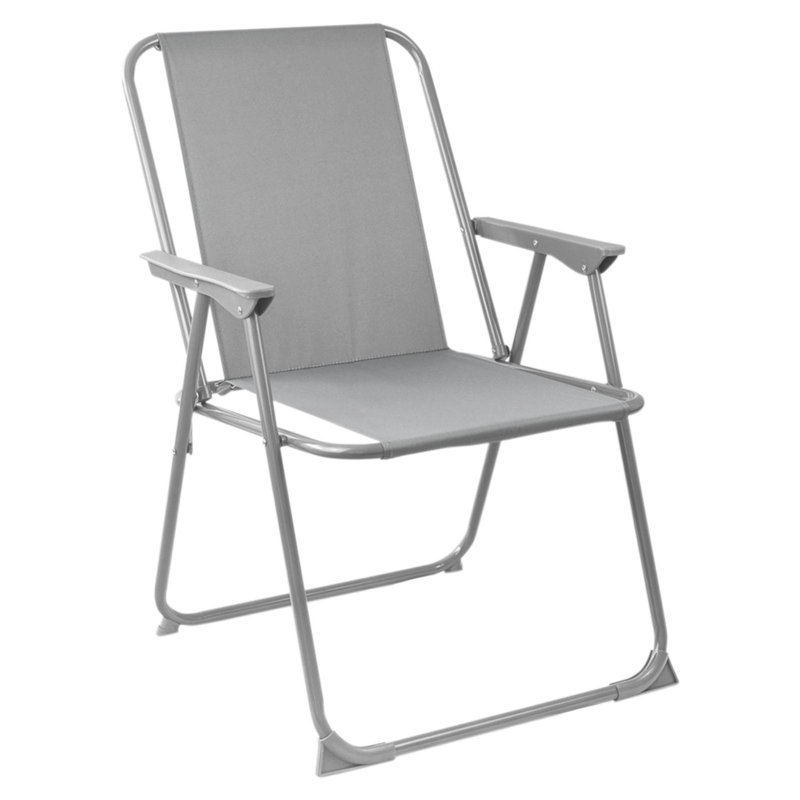 Folding Beach Chair, Grey