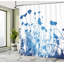 Ensemble de rideau de douche + crochets-44323764