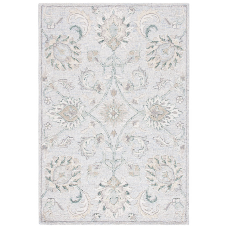 Zarina Hand Tufted Wool Oriental Rug, Rectangle 4' x 6'