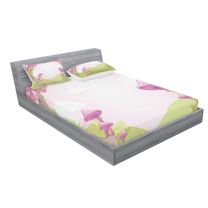 Microfiber Sheet Set, Queen Sheet Set with Fitted Sheet