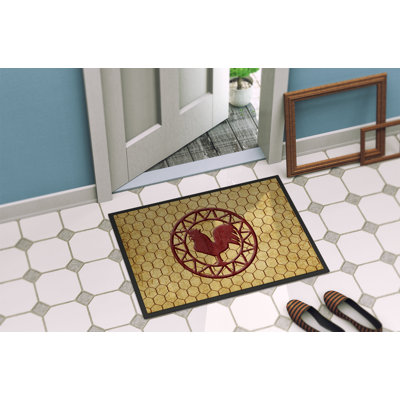 Non-Slip Geometric Indoor Doormat