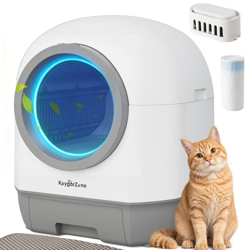 Litière intelligente autonettoyante pour chat avec contrôle des odeurs et contrôle des applications