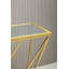 Everlee 120cm Glass Top Console Table