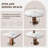 Sintered Stone Drop-Leaf Dining Table with Pedestal Base