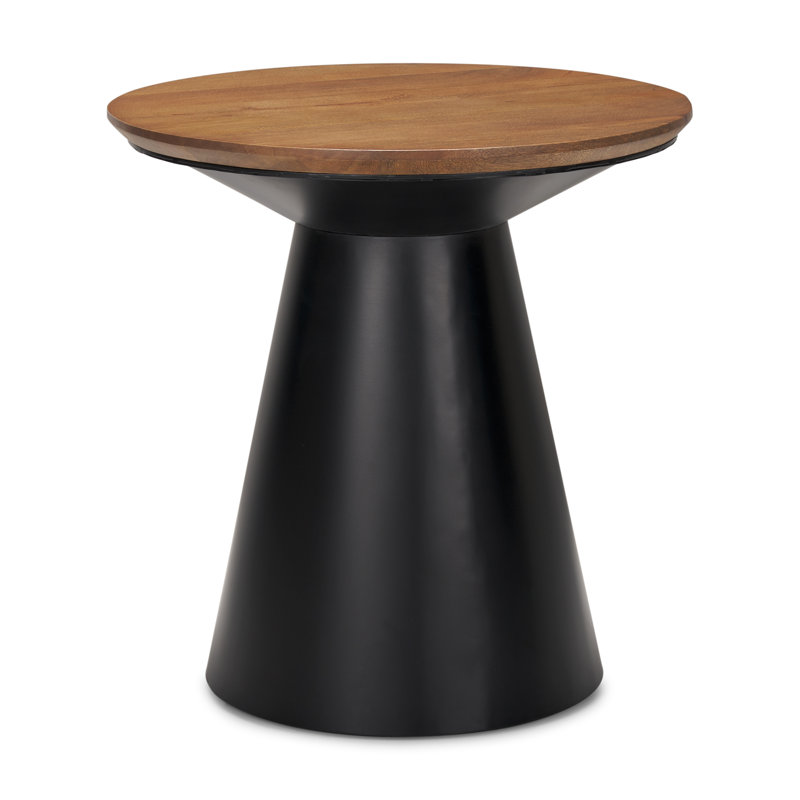 Solid Wood Top End Table