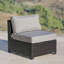 Chaise de patio avec coussins Blago
