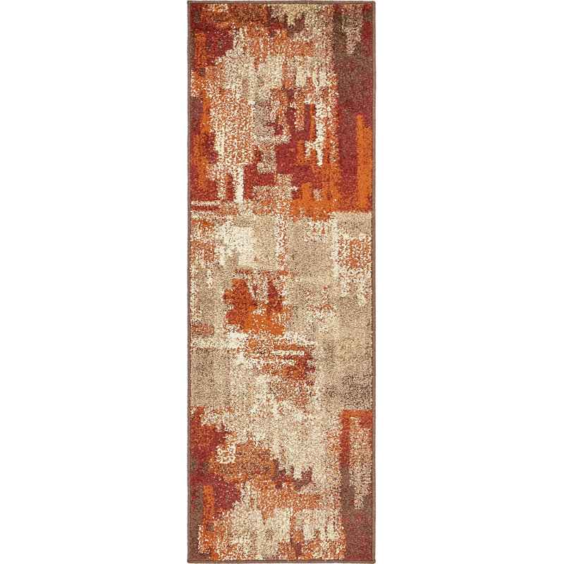 Abstract Area Rug, Runner 61 x 183cm