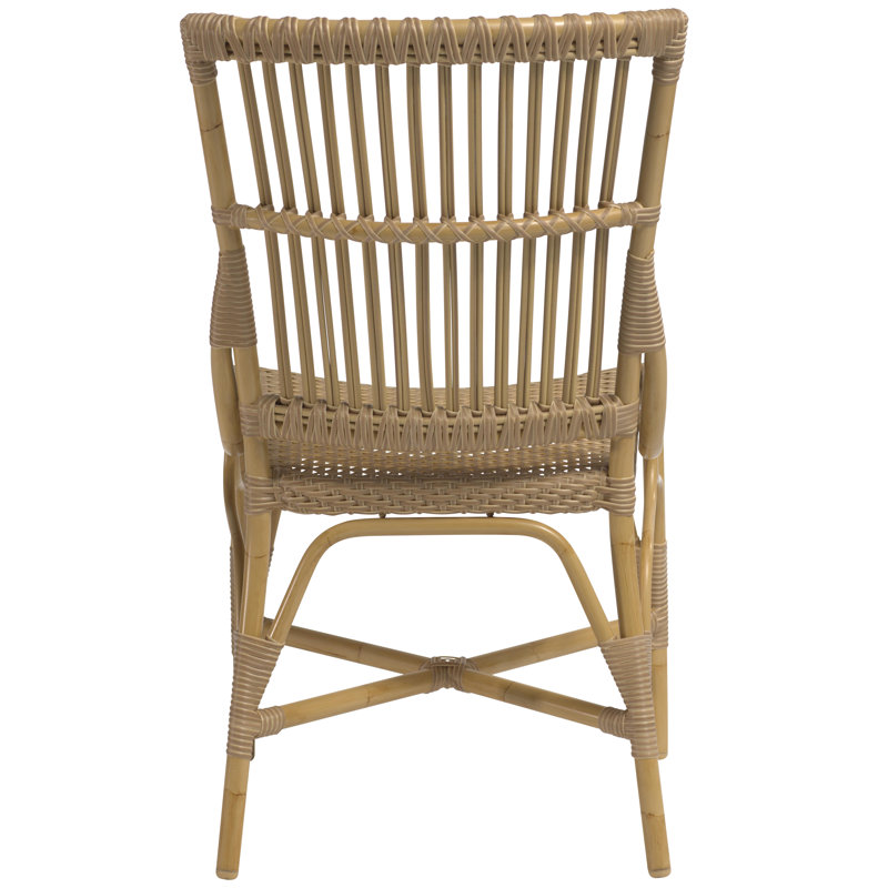 Piano Outdoor Dining Side Chair, Natural