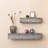 Vanderhoff 2 Piece Metal Floating Shelf