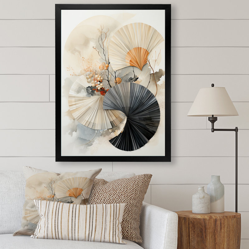 «Tanni Art Asian Seashell Sumi V», reproduction, Impression noire sur toile encadrée, H 20 po x l 12 po x P 1 po