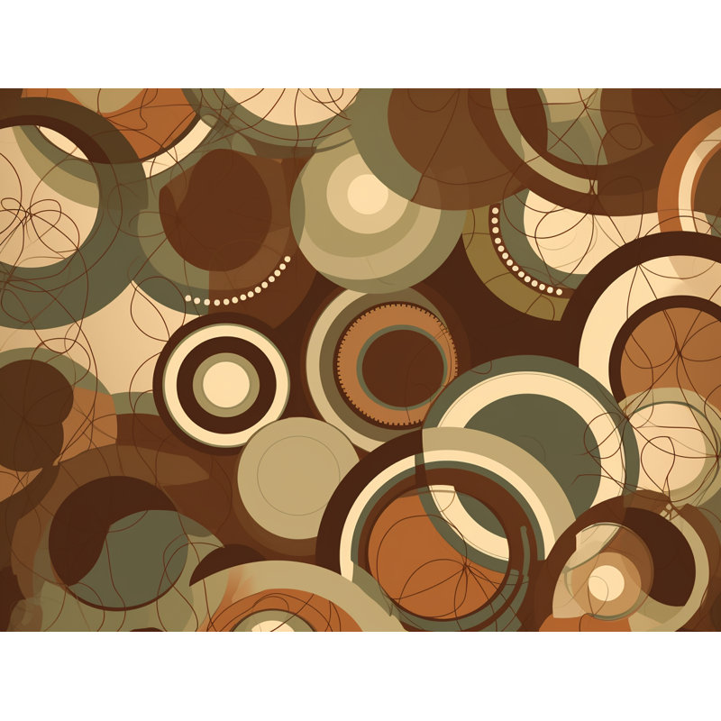Machine Printed Comforter, King Comforter, Brown/Beige Abstract