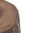 Olsin Outdoor Tree Stump MGO Side Table with Organic Sculptural Texture