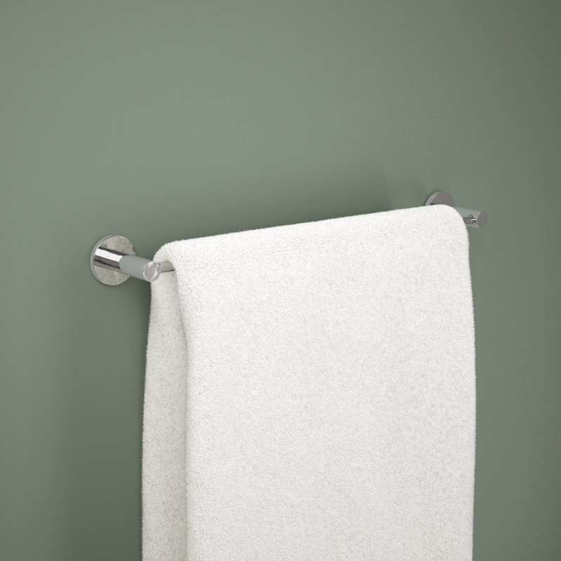 Barre à serviettes murale Precept 1, Chrome poli, H 1,97 po x L 19,97 po x P 2,86 po