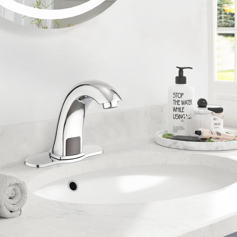 Robinet de salle de bain à un trou avec drain