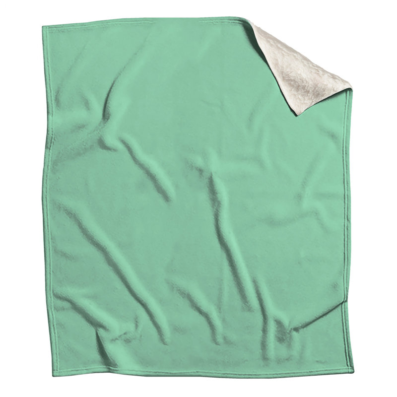Solid Mint Green Blankets, 50in W x 60in H