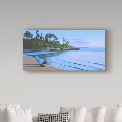 'Arbutus Cove Dawn' Graphic Art Print on Wrapped Canvas