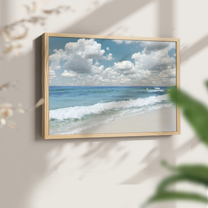 Beach Bliss -Framed Print - Restickable, H 8 po x l 10 po, Naturel