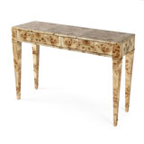 Kai 2 Drawer 45" Burl Wood Console Table