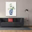 «Floral Chinoiserie 2 Cobalt» par Danhui Nai, art mural sur toile-579458462