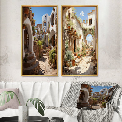 «Espagne village andalou» 2 pièces
