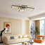 Ventilateur de plafond réversible à DEL à 7 pales avec lumière et télécommande Arlyn