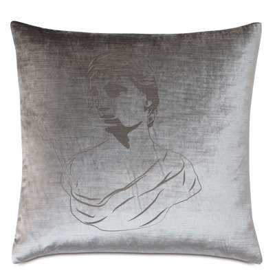 Housse et insert de coussin en velours carré Antiquité Aphrodite