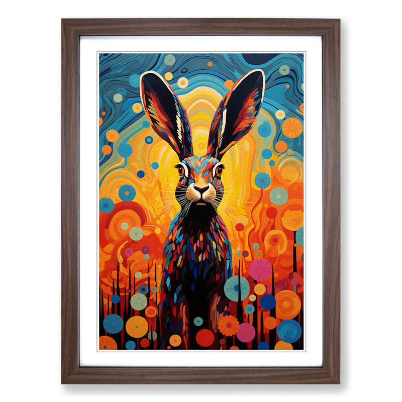Hare Colour Field - Framed Print