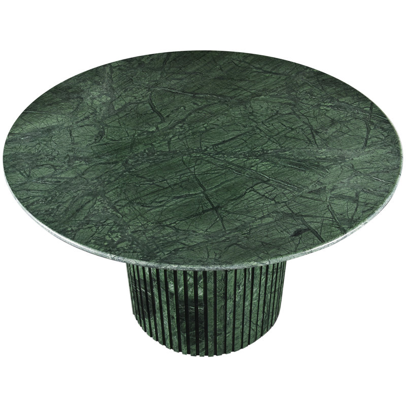Jamary Dining Table, Green Marble