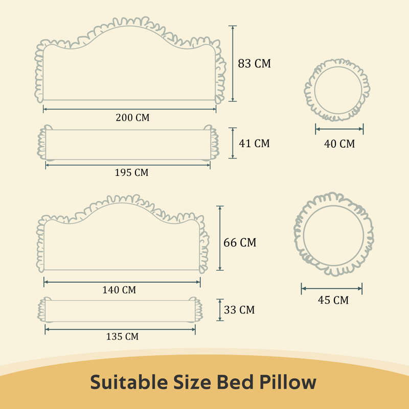 Novelty Cushion, Yellow, 83cm H x 200cm W